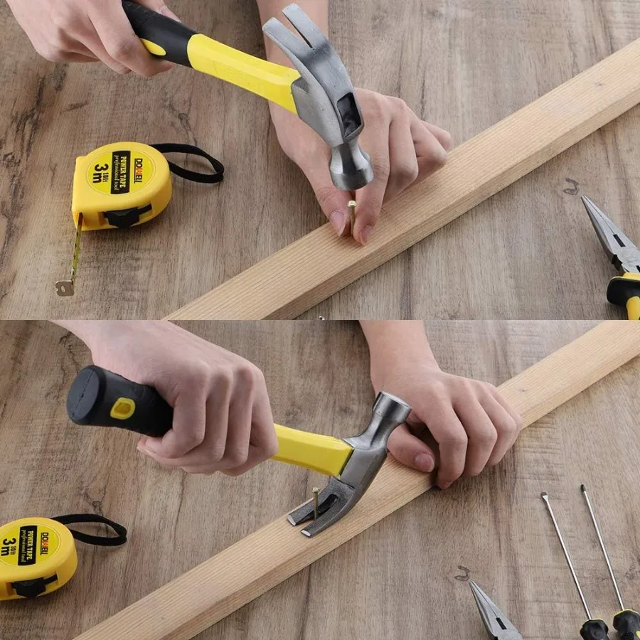 24 Pieces Homeowner Tool Set for Home Repair and Maintenance Tasks Compact Hand Tool Kit with Durable Portable Tool Bag for Eas