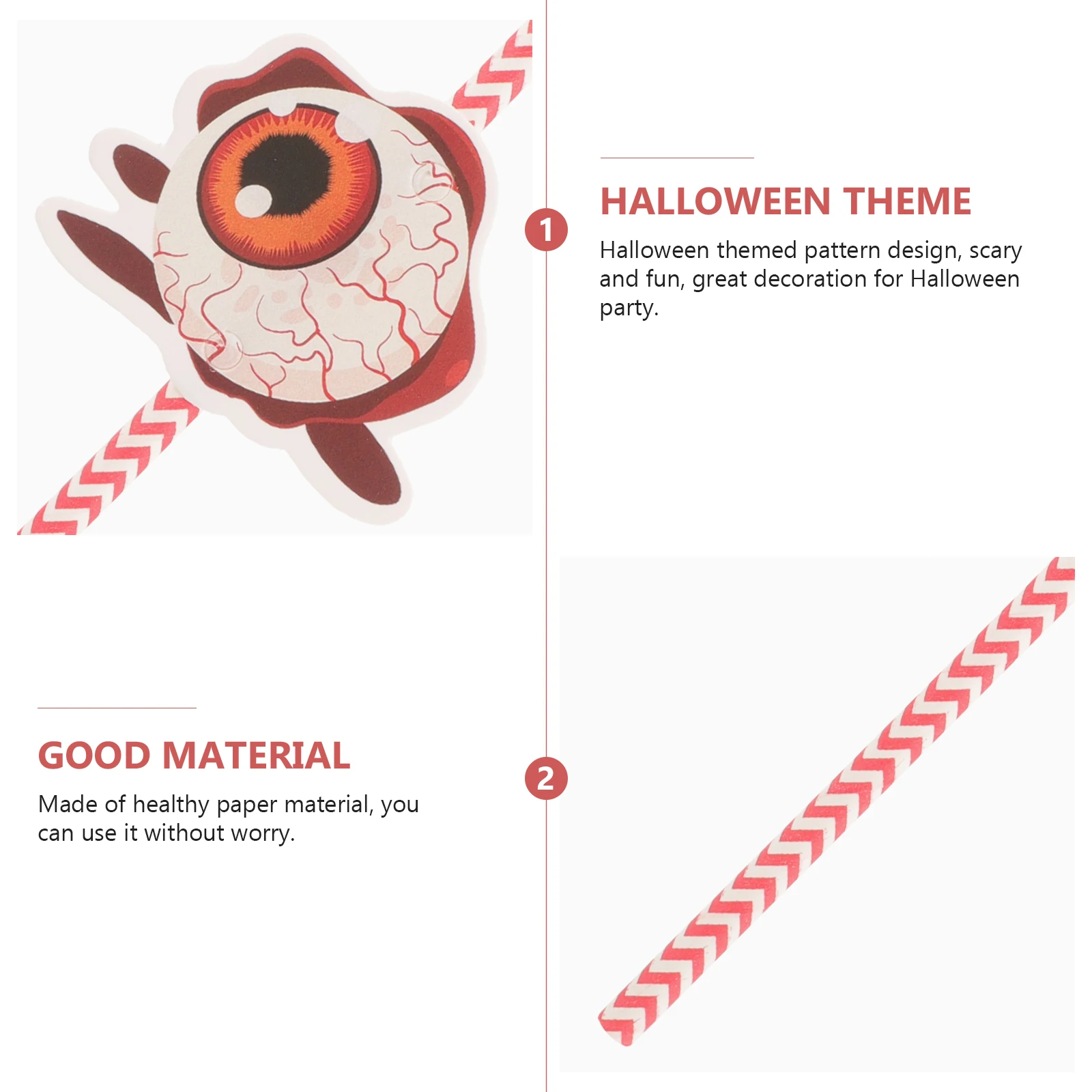 

24 Pcs Spider Straws Halloween Drinking Supplies Paper Juice Cocktails Cake Decor Festive Accessories DIY Decorations Party
