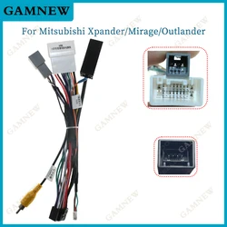Car Stereo Radio 16PIN Adaptor Power Cable For Mitsubishi Outlander Xpander/Mirage Audio 16Pin Wiring Harness