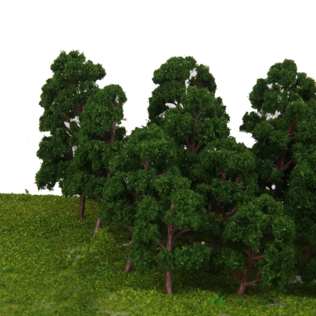 Scale Model Trees Railroad Architecture Street Accessory Set of 20pcs