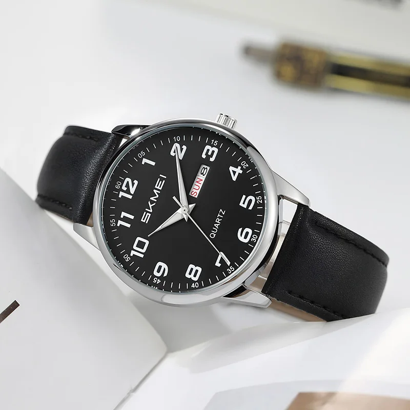 Relojes SKMEI de cuarzo de movimiento Simple para hombres, mujeres, estudiantes, Reloj de pulsera para Hombre, Reloj impermeable de vitalidad juvenil a la moda, Reloj para Hombre