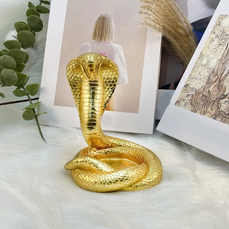 Serpentines Wealth Attraction Office Snake Desktop Ornament Color Resins Craft