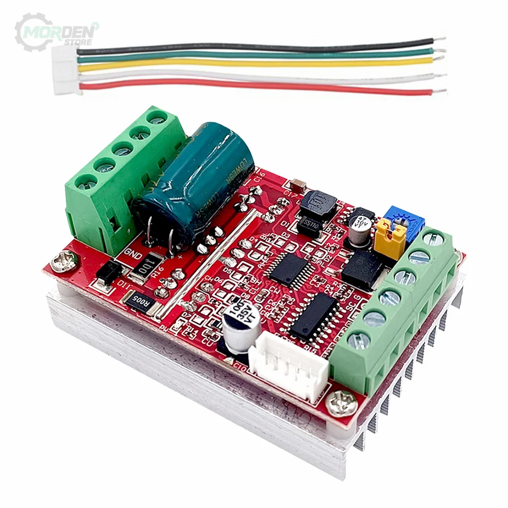 ZS-X11H 400W PWM 3 Phase DC 6-60V Brushless Motor Speed Controller Board PLC Motor Driver Hall 12V 24V 48V Single Capacitor