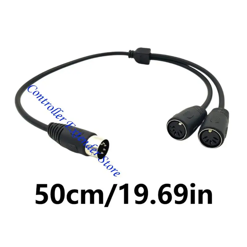 N84B 5 พินชายสองเท่า DIN 5PIN Extension Cord สำหรับสเตอริโอมืออาชีพ