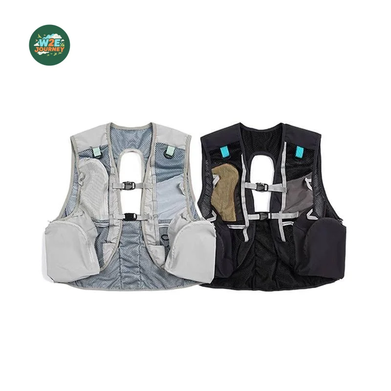 

W2EJOURNEY Высокое качество, жилет для рыбалки на открытом воздухе, сетчатый жилет с несколькими карманами, горный многофункциональный тактический жилет для мужчин и женщин