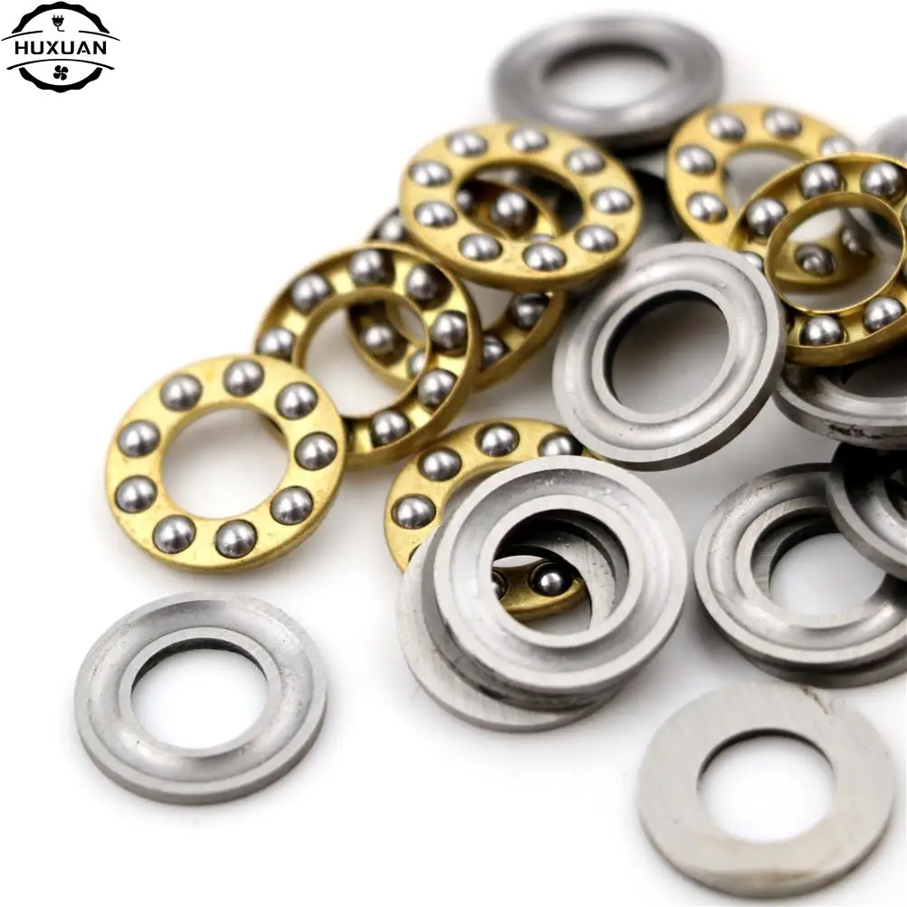10pcs Pratical Miniature Thrust Bearings F8-16M Metal Axial Ball Bearing Set For Hardware Accessories   8x16x5mm