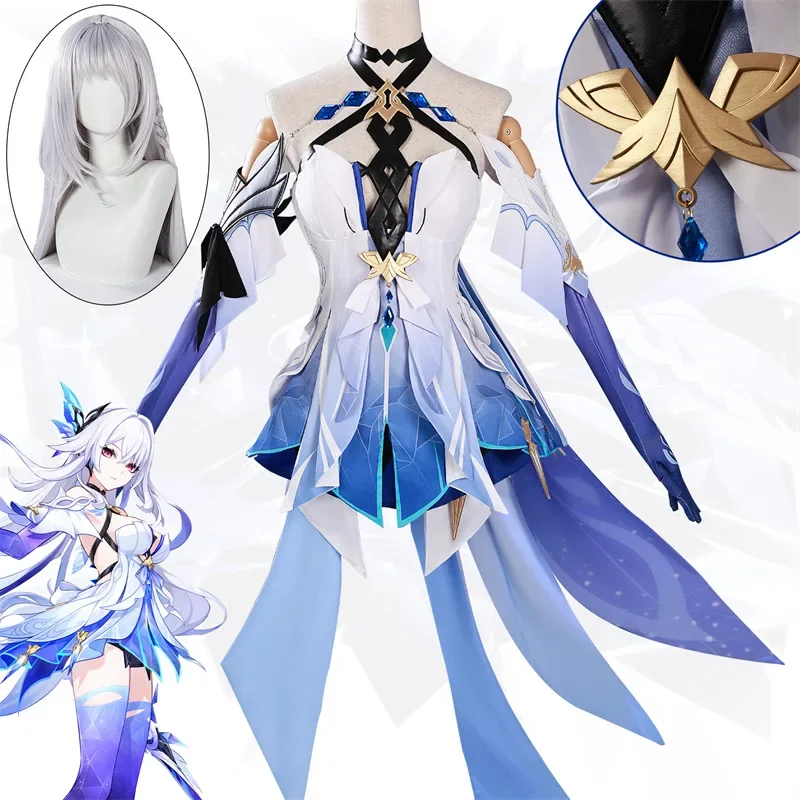 

Skirk Cosplay Costume Genshin Impact Adult Carnival Uniform Wig Halloween Party Costumes Masquerade Women Anime Game