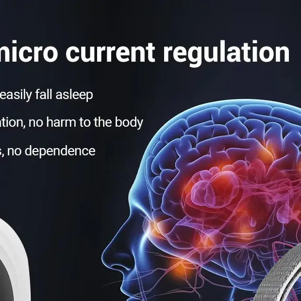 Micro-Current Smart Sleep Instrument Handheld Ems Sleep Aid Relaxation  Insomnia Stress Anxiety Relief Palm Pulse Massager - Image 6