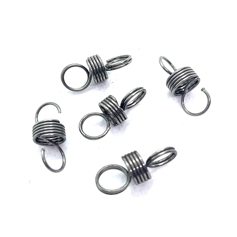 304 Wire Diameter 0.8mm Tension Spring Pullback Spring Coil Extension Spring Draught Spring L:20-120mm Open hook Close hook