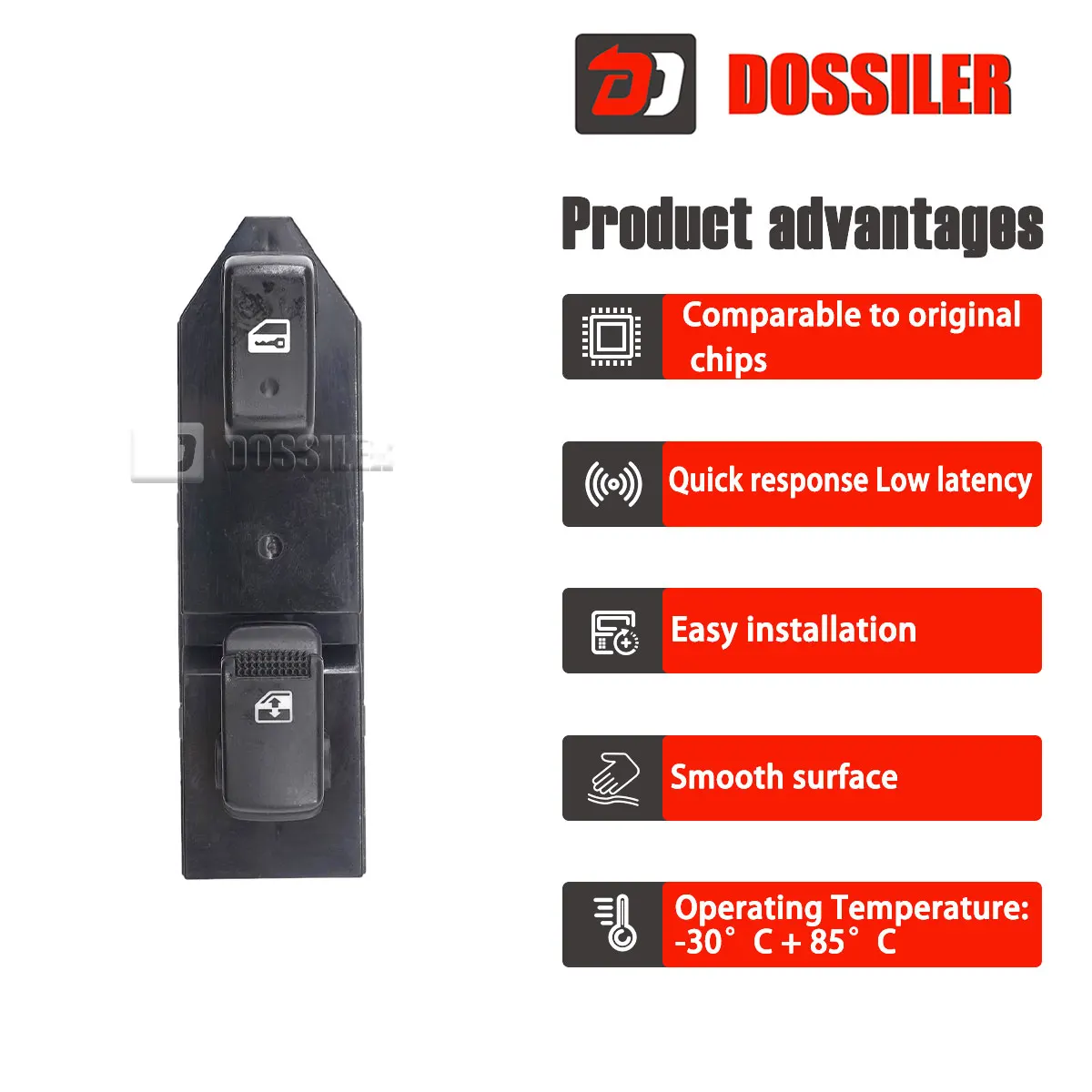 93575-2E100 Dossiler Front Right Passenger Side Power Window Switch For Hyundai Tucson 2005-2013 Window Lifter Control Button