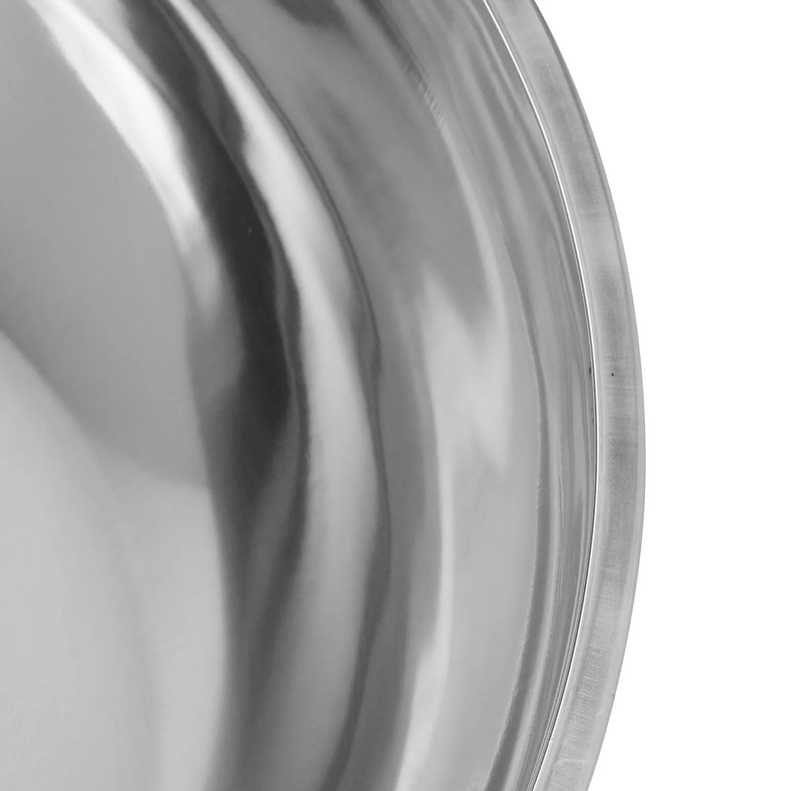 حوض سميك من الفولاذ المقاوم للصدأ وعاء مطبخ متعدد الأغراض للخبز والطبخ وإعداد عجينة السلطة 124 وعاء سلطة من الفولاذ المقاوم للصدأ