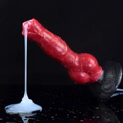 Artificial Penis Wolf Dick Dildo Sex Toys For Women Masturbators Lesbian simulated ejaculation squirting 3.3cm Liquid Silicone