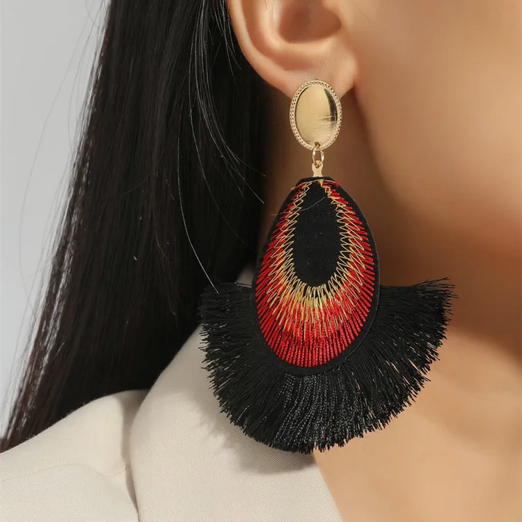 Women\'s Bohemia Style Earring Exaggerated Jewellery Trendy Tassels Earrings Classic Romantic Jewelry