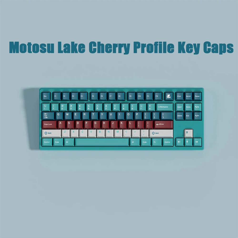 GMK Motosu Lake PBT Cherry Profile Key Caps Customized Complete Set of Keycaps Including 7U for ALICE Mechanical Keyboard