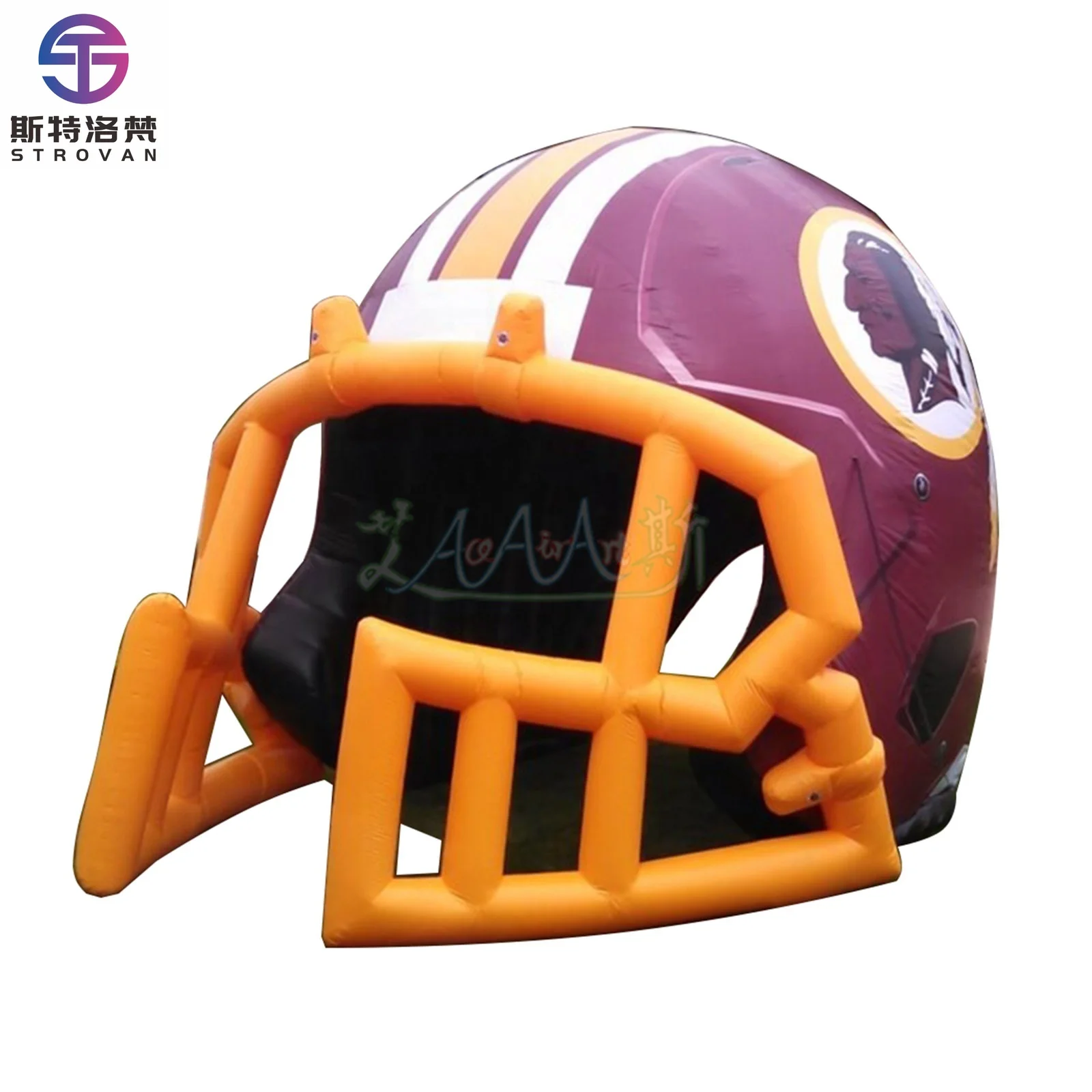 

STLF Outdoor Inflatable Helmet Tent Oxford Material Event Tunnel for Party Decoration or Sports Model with Air Blower Accessory