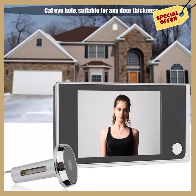 Cámara de timbre de vídeo inteligente inalámbrica, cámara de vigilancia interior, cámara de ojo de gato, monitoreo de puerta antirrobo Visual-WMAN