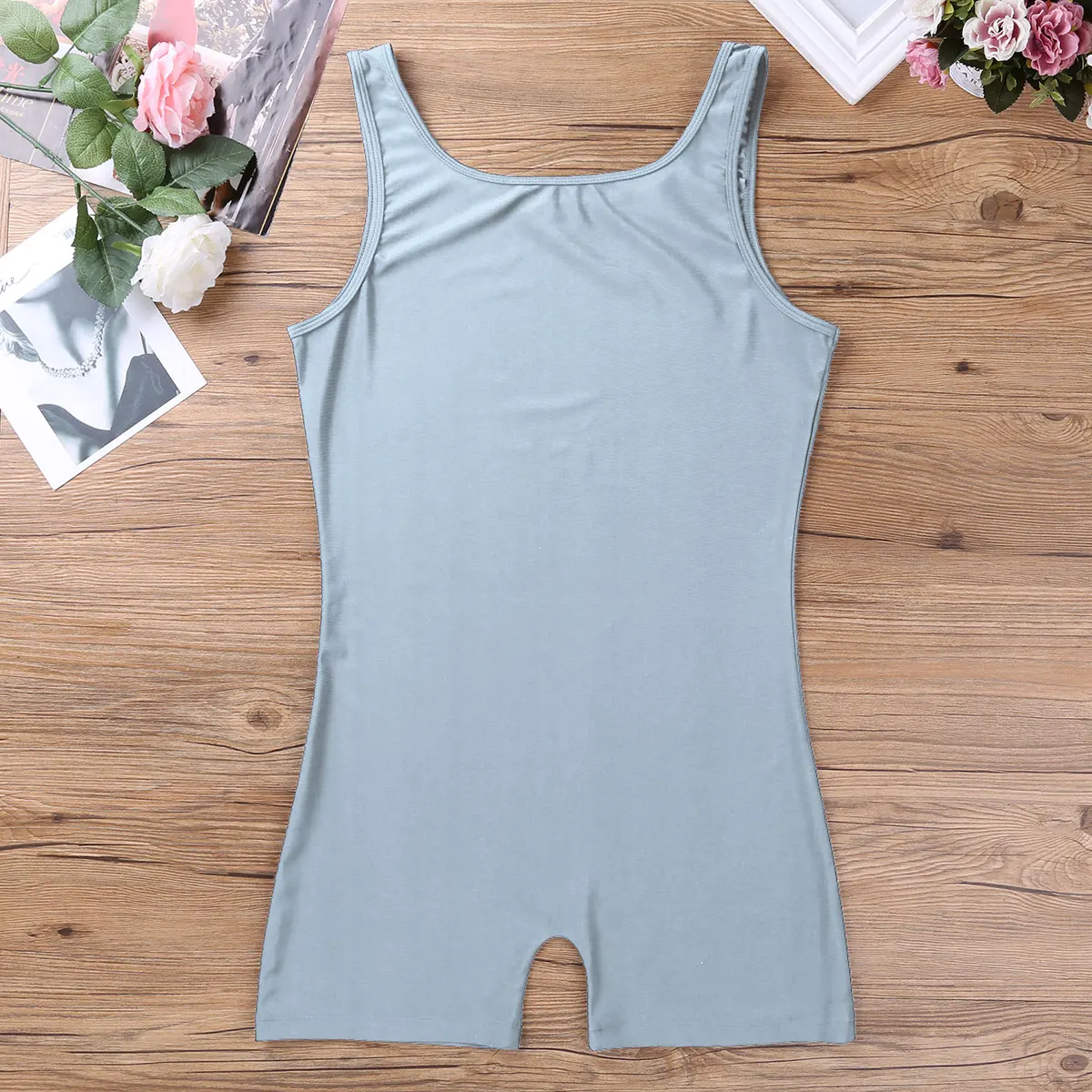 Nam Co Giãn Một Trong Bộ Ba Lê Thể Dục Dụng Cụ Leotard Bodysuit Áo Liền Quần Đùi Thể Thao Nam Tập Gym Biketard Unitard Quần Lót Không Đường May Đồ Bơi