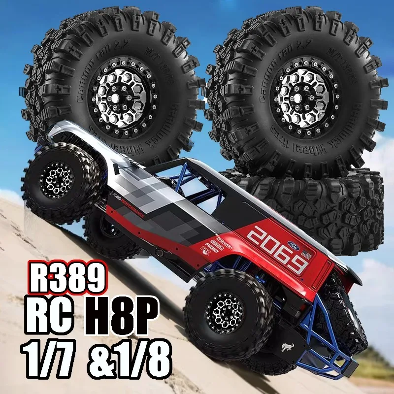 

2.2inch Metal Tires With Hex Hubs 12MM Aluminum Wheel for Sporty Class CC01 D90 Axial SCX10 Trxs TRX4
