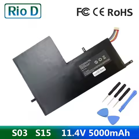 S15 For Zeuslap S03 H16 i7 New Genuine Laptop Battery 11.4V 5000mAh For Domeskin X7 Plus HaoGeely ADDIGI S22 S28 S29