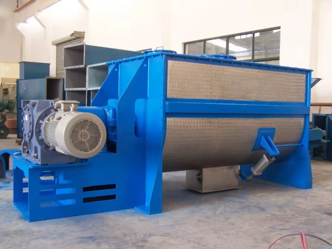 Durable Horizontal Ribbon Mixer Various Materials High Precise in Large Quantities Mixing Machine