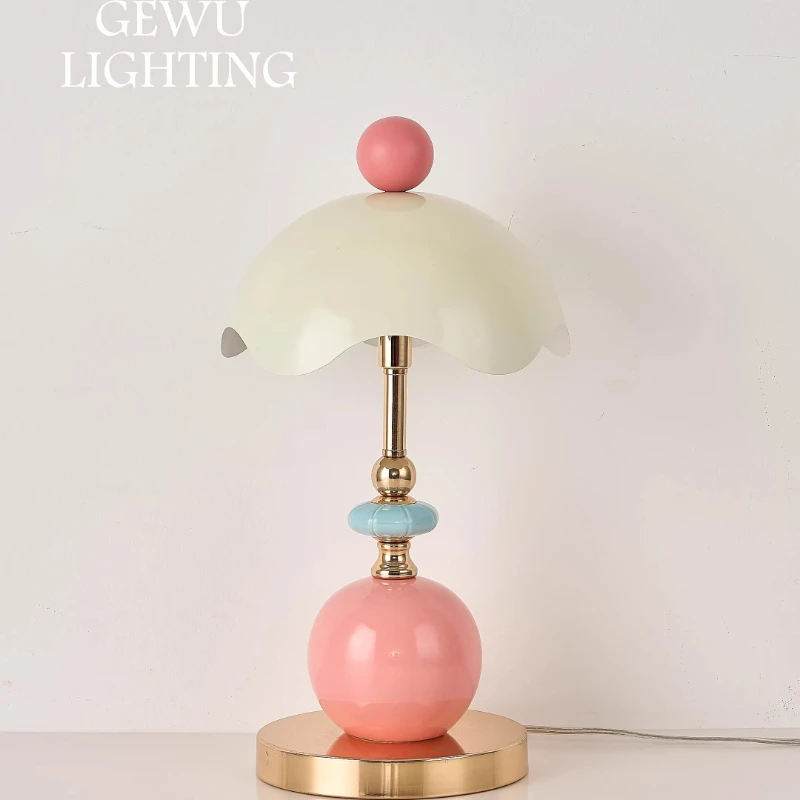 designer eggshell desk lamp bedroom premium light luxury bedside master bedroom ambient light gift