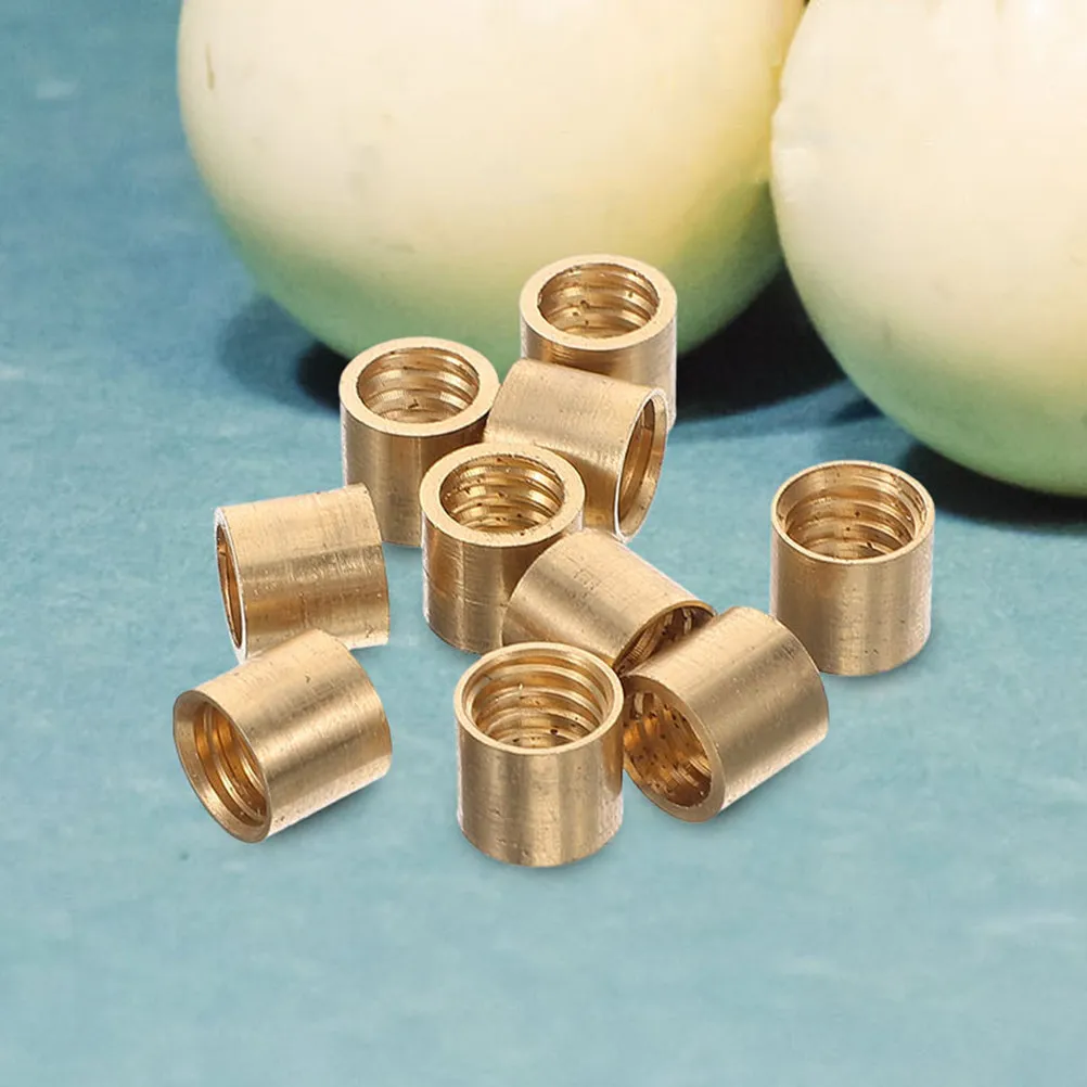 

10Pcs Brass Billiard Cue Replacement Ferrules Snooker Pool Stick Parts Enhance Hit Accuracy Cue Repair Kit Billiard Supplies