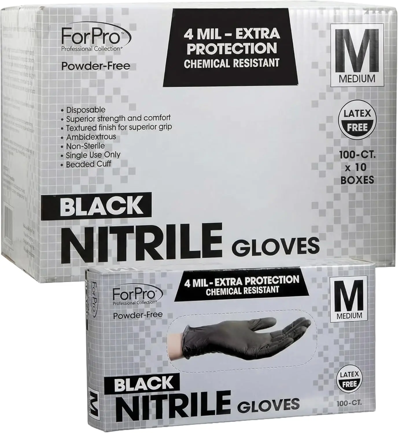 

Одноразовые нитриловые перчатки, устойчивые к химикатам, без пудры, без латекса, нестерильные, безопасные для пищевых продуктов, толщина 4 мил.