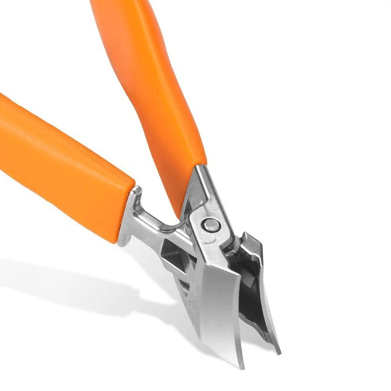 Cortauñas inclinado antisalpicaduras, cortador de uñas de los pies ABS de gran tamaño, alicates diagonales, herramientas de manicura y pedicura, herramienta artística para uñas del hogar