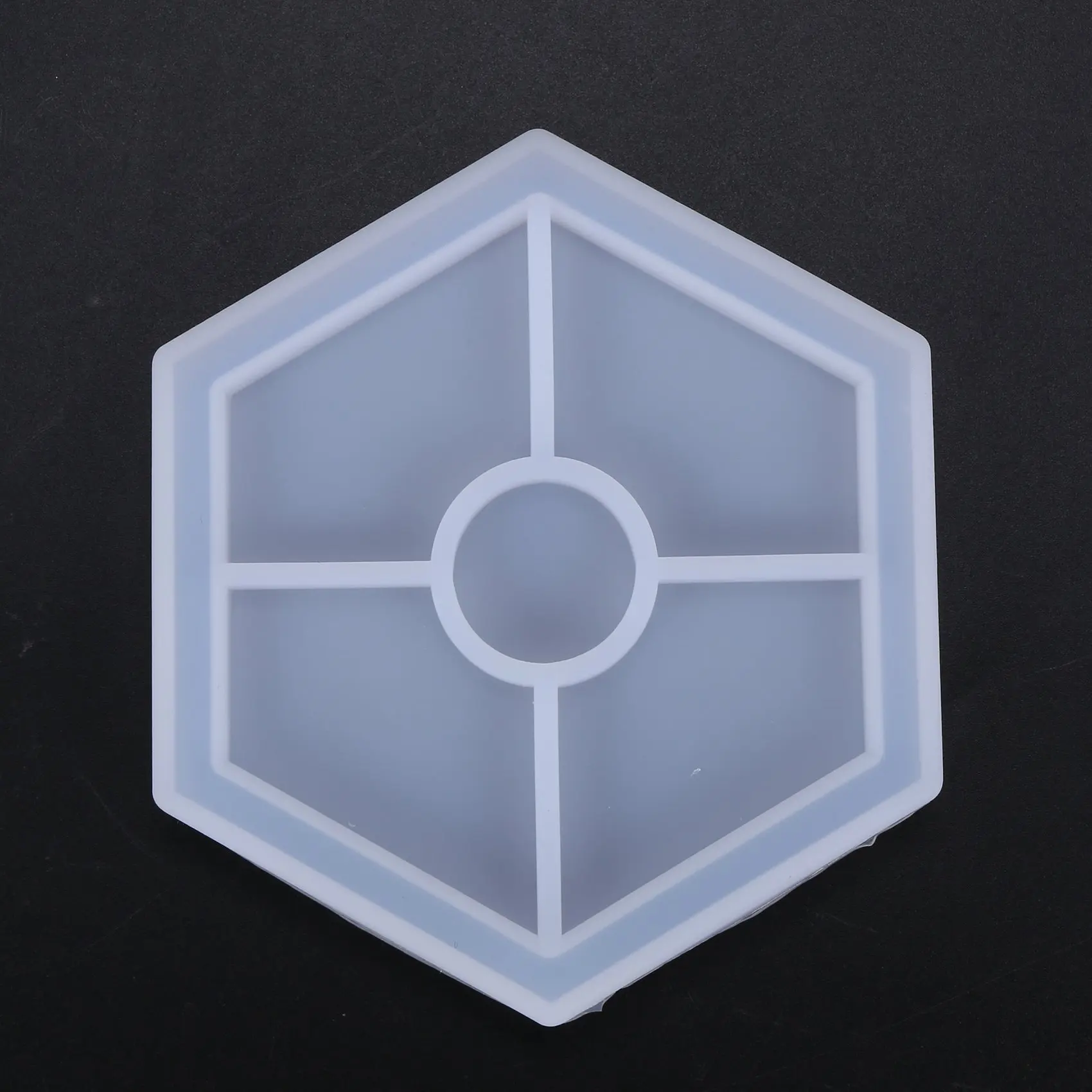 BVBV 8 عبوات من قوالب كوستر السيليكون السداسية قالب راتينج السيليكون، قوالب إيبوكسي للصب بالراتنج والخرسانة والأسمنت