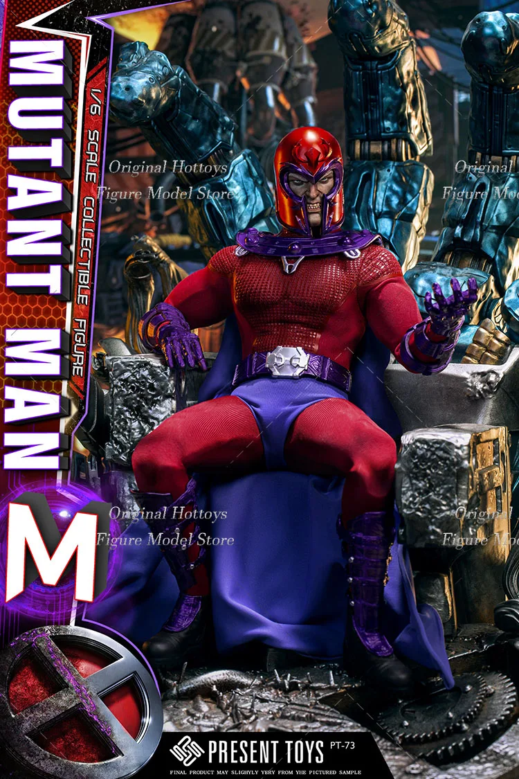 PRESENT TOYS PT-sp72 1/6 Scale Male Soldier Magneto Marvel Comics Full Set 12-inches Action Figure Model Gifts Collection