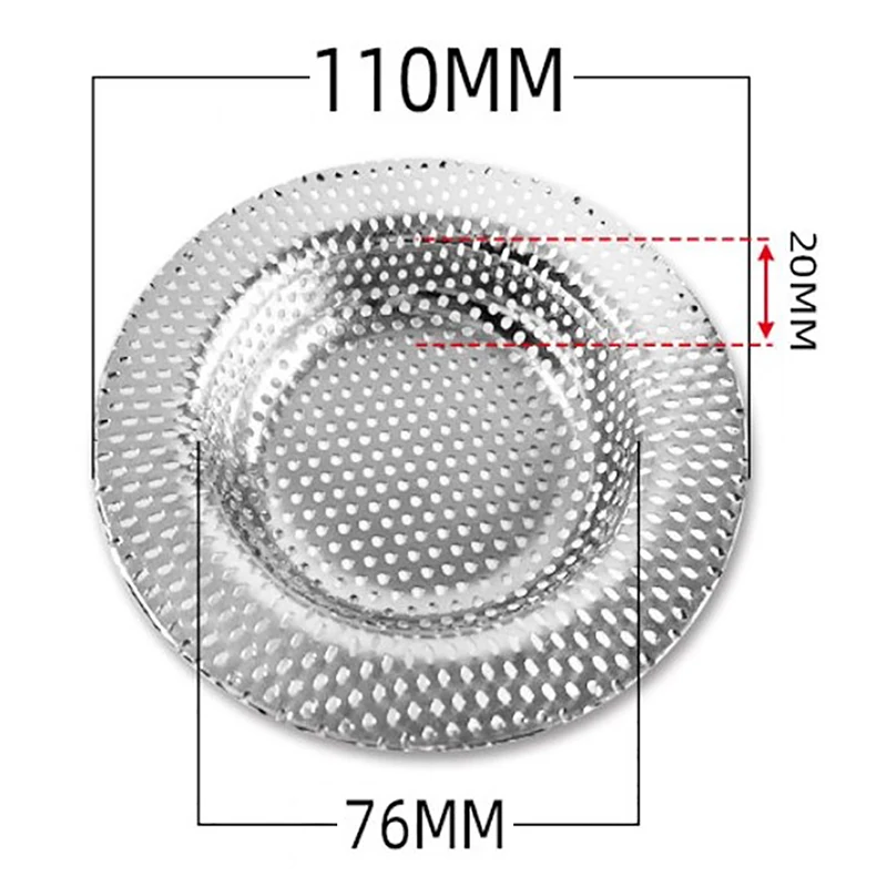 1 pz in acciaio inox cucina lavello filtro lavello filtro a rete cucina bagno scarico a pavimento copertura doccia capelli tappo Catche