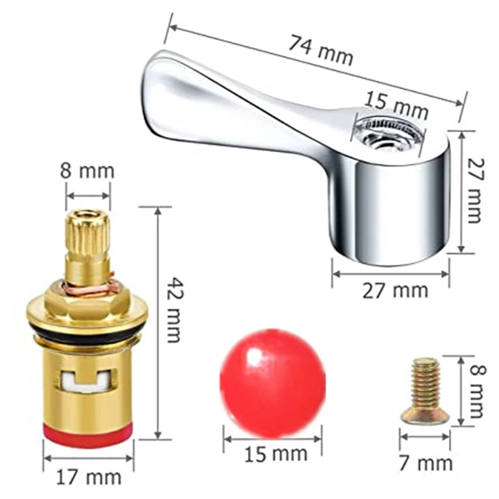 

Tap Cartridge Tap Valve Set Tub Turn Cartridges Gland Washbasin 1/2\\\" Brass Ceramic Disc Faucet Accessories Kitchen Bathroom