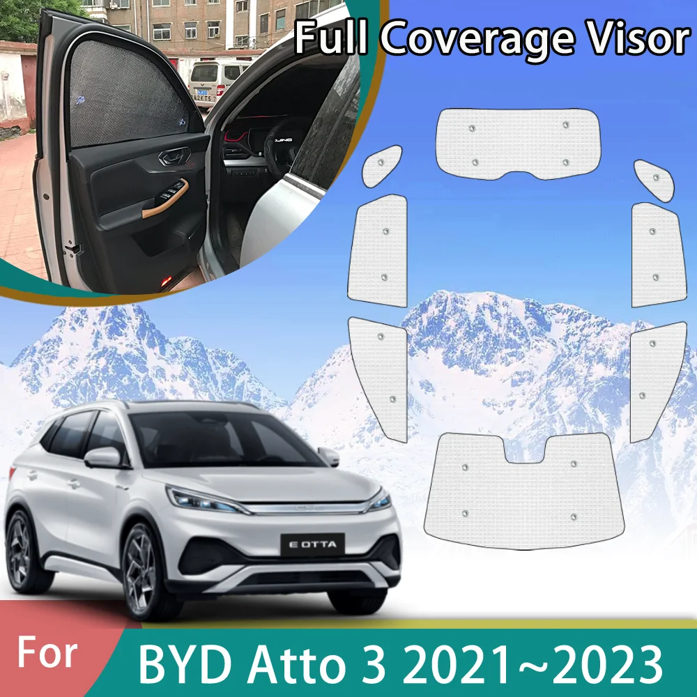 

Car SunShade For BYD Atto 3 Atto3 SUV 2021 2022 2023 Accessories Windshield Curtain Sun UV Protection Window Decoration Interior