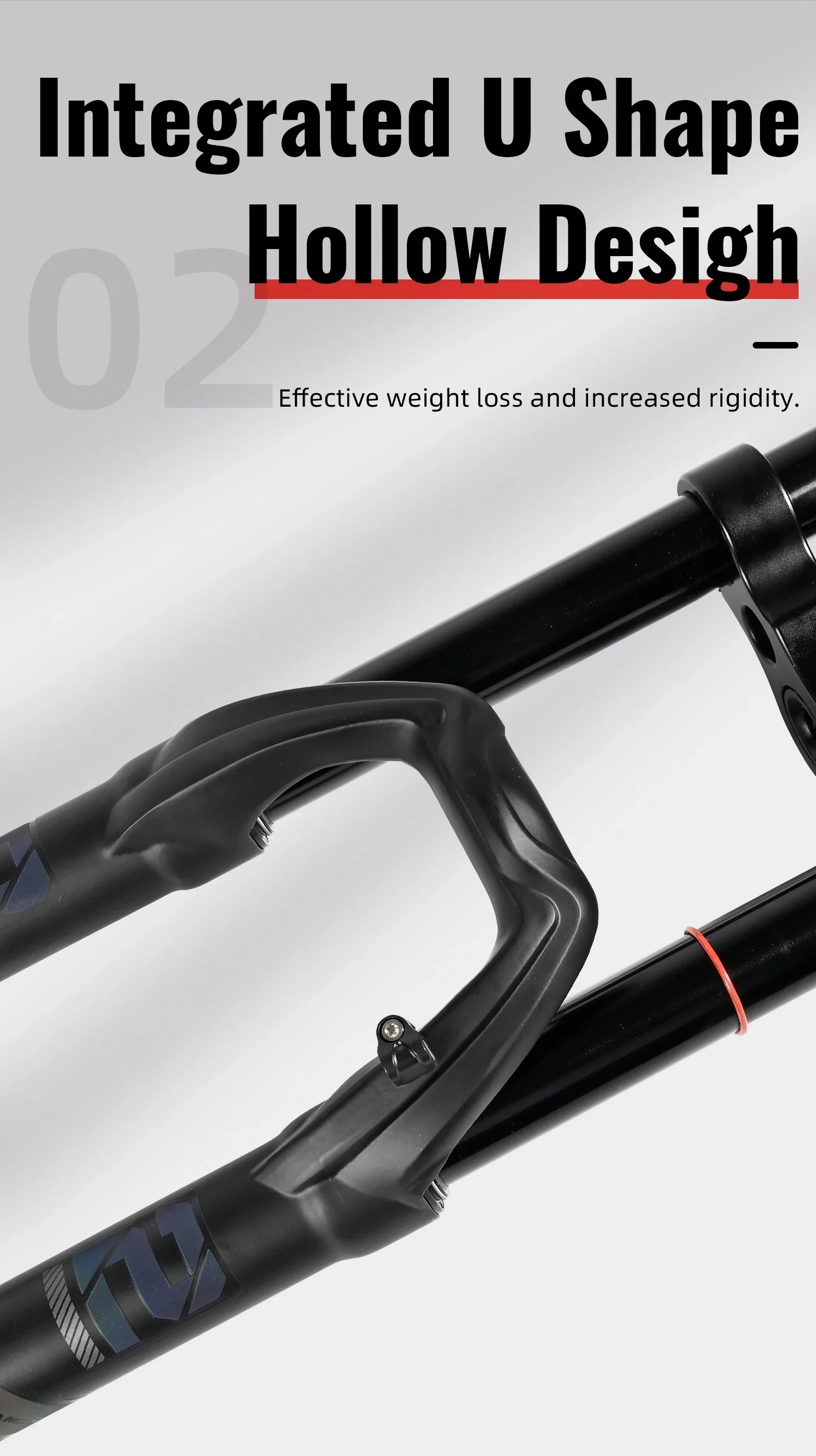 NanLio Dual Crown MTB Air Fork 27.5/29 Inch (2.5" Tire) - 150mm Travel, Rebound Adjust, 32mm 15/9x100mm for E-Bike & Downhill