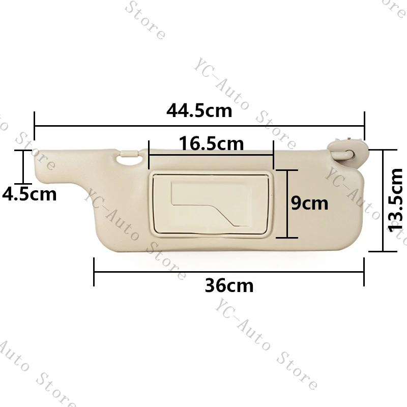 For Toyota Corolla 2003 2004 2005 2006 2007 2008 2009 Car Inner Sunvisor Accessories With Makeup Mirror Antidazzle Sunvisor