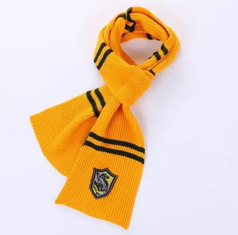 New Harryy Potter Warm Embroidered Scarf Lion Mouse Eagle Snake Element Magic Academy Badge Men and Women Couple Birthday Gift