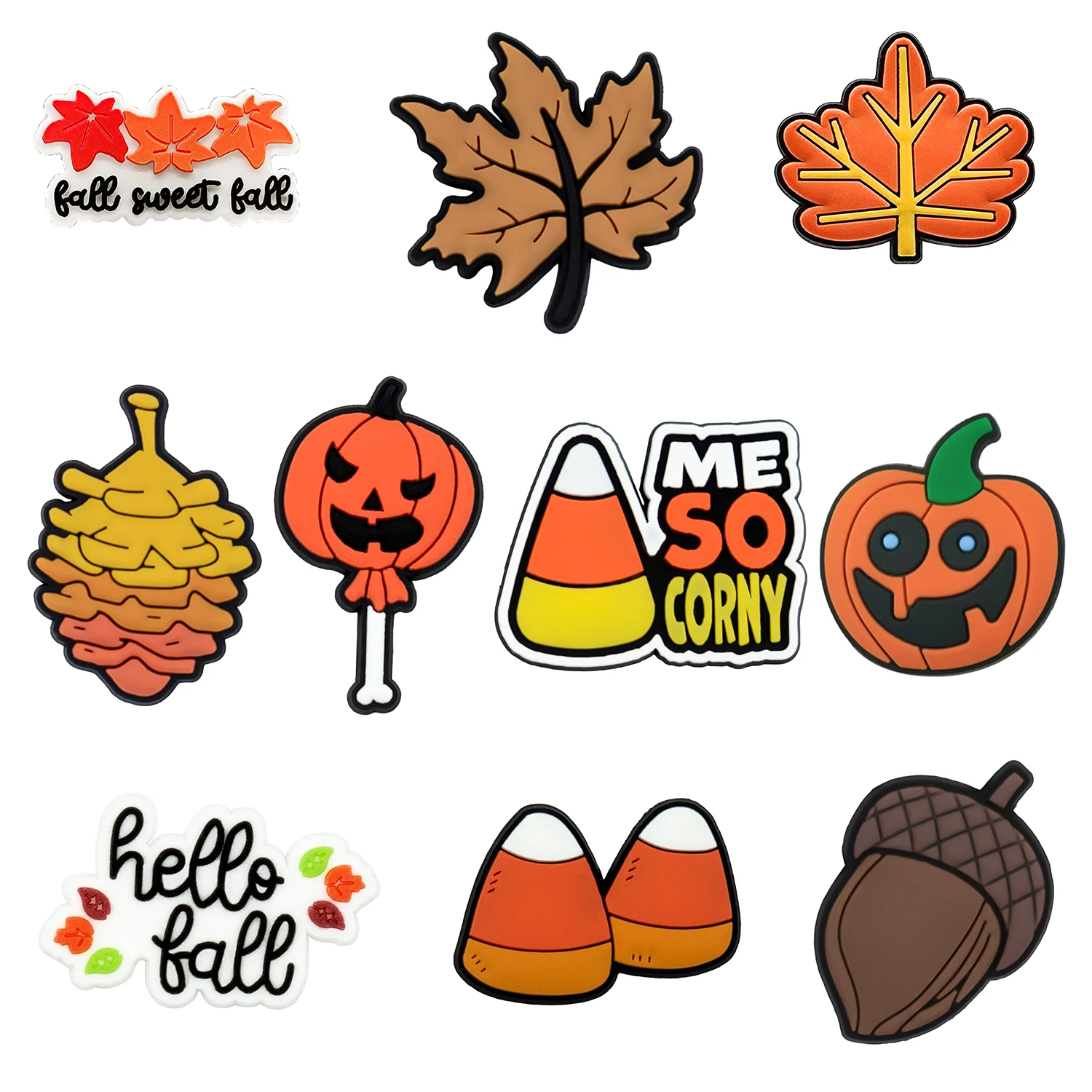 1/10/20pcs Halloween Shoe Charms Funny Ghost Skeleton Pumpkin Shoe Decorations Accessories Horror Movie Witch Clog Jeans for Kid