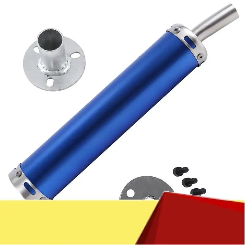 

Tail Throat Exhaust Pipe Muffler Bend Tail Pipe Motorcycle Supplies Accessories Blue-M53K