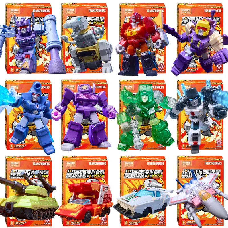 BLOKEES محولات لتقوم بها بنفسك لعبة واحدة أوبتيموس برايم ميجاترون هوت رود موجة الصدمة Skywarp Grimlock Soundwave عمل الشكل G1 أنيمي نموذج