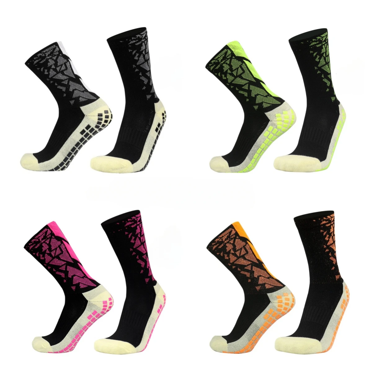 

Professional Men Women Camouflage Arrow Soccer Socks Breathable Sports Silicone Anti Slip Grip Football