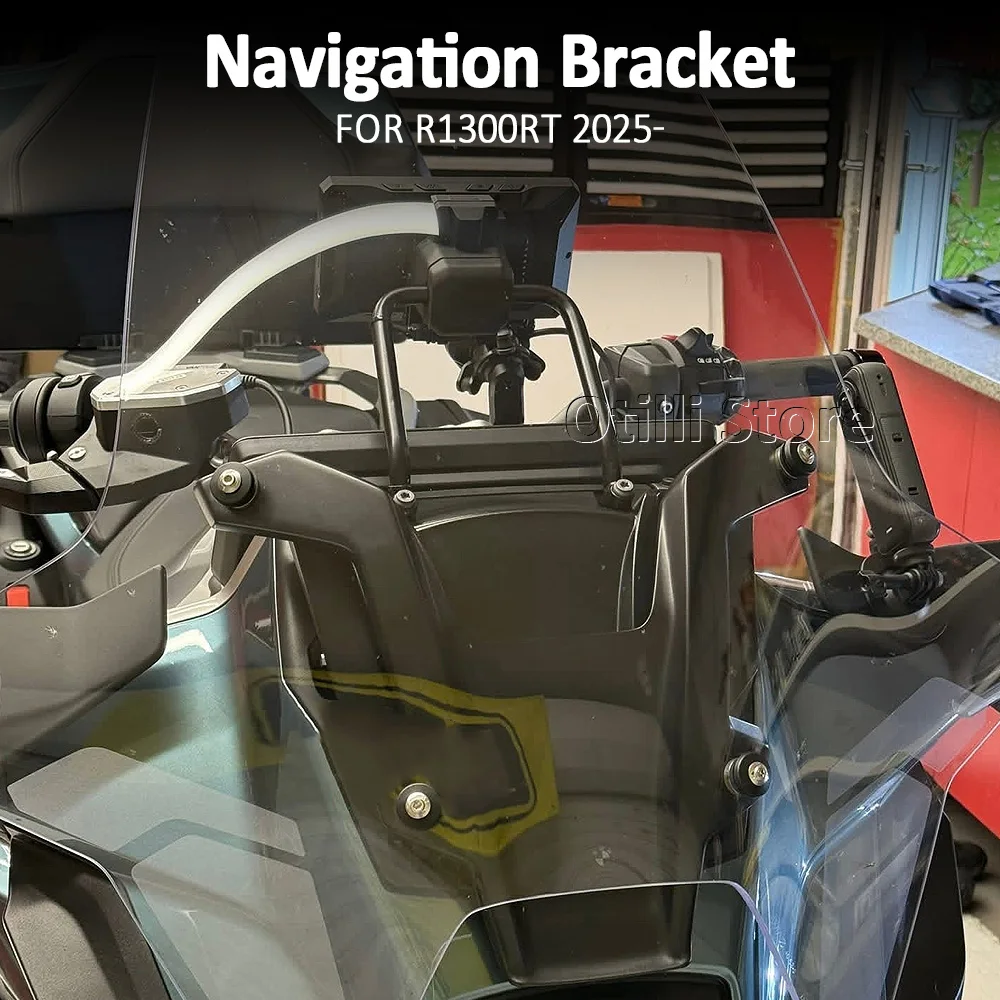 

New Motorcycle Phone Holder GPS Equipment Adapter 12mm Diameter Navigaton Bracket For BMW R 1300 RT R1300 RT R1300RT 2025 2026