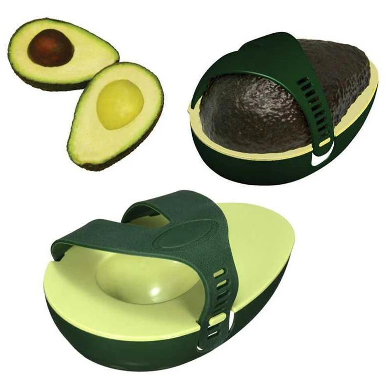 Avocado Slicer Cutter Kitchen Gadget Avocado Saver Keeper Storage Container Box