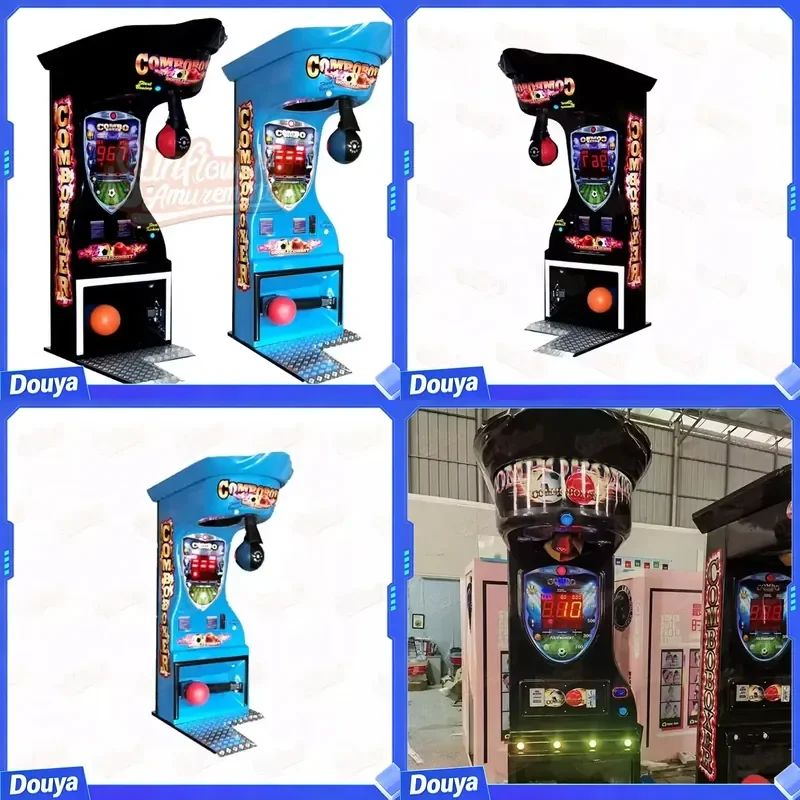 Coin-Operated Indoor Sports Amusement Equipment Electronic Boxing Kicking Punching Arcade Game Machine
