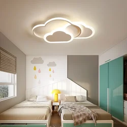 Plafonnier LED en Forme de Nuage, Design Moderne, Luminaire Décoratif d'Nik, Idéal pour une Chambre à Coucher, un Salon ou une Cuisine, Nouveauté