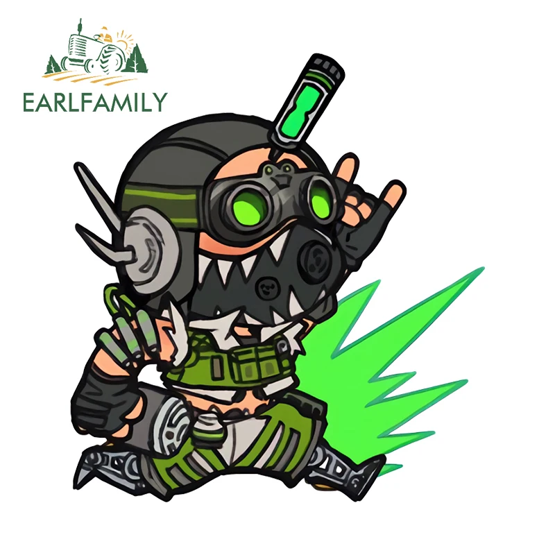 EARLFAMILY 13cm × 12cm Cute Apex Legends Octavio Silva Car Stickers Funny Fashion Laptop Decals Nice Car Door Protector Decor