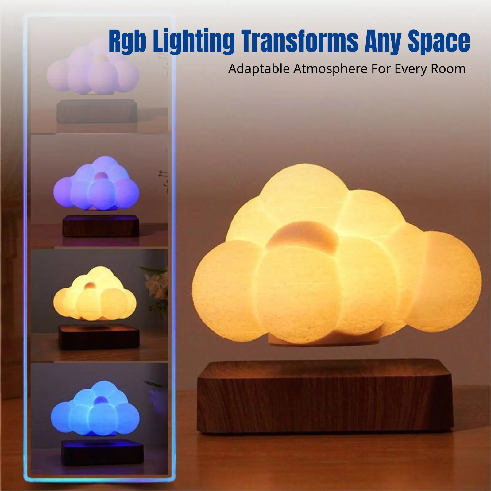 

Nebula Night Light with Levitation, Creative Desktop Decor, RGB Mood Lighting
