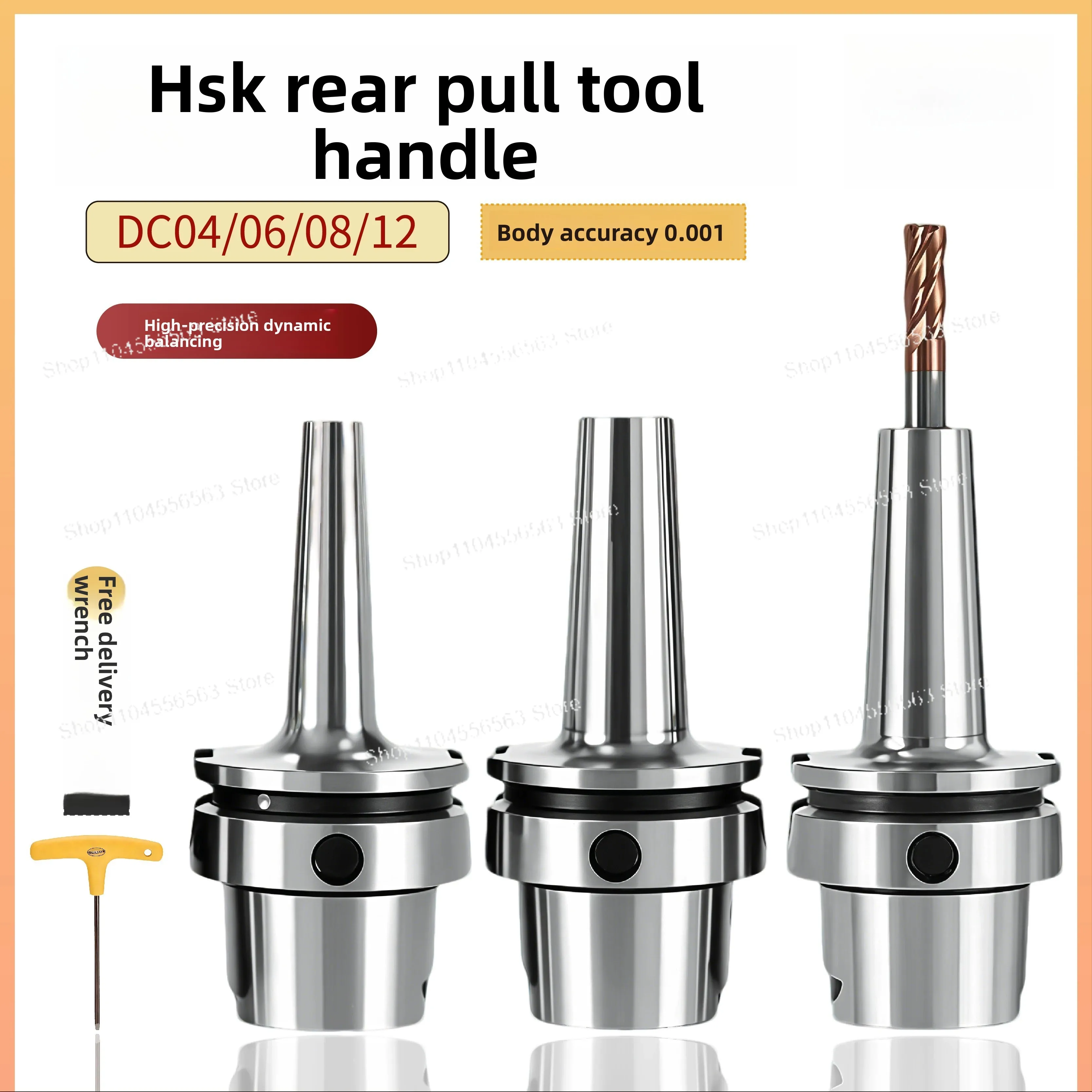 

HSK Pull Back Shank High Precision DC Pull Back HSK63A Dynamic Balancing High Speed SDC04/06/08 Slender Shank