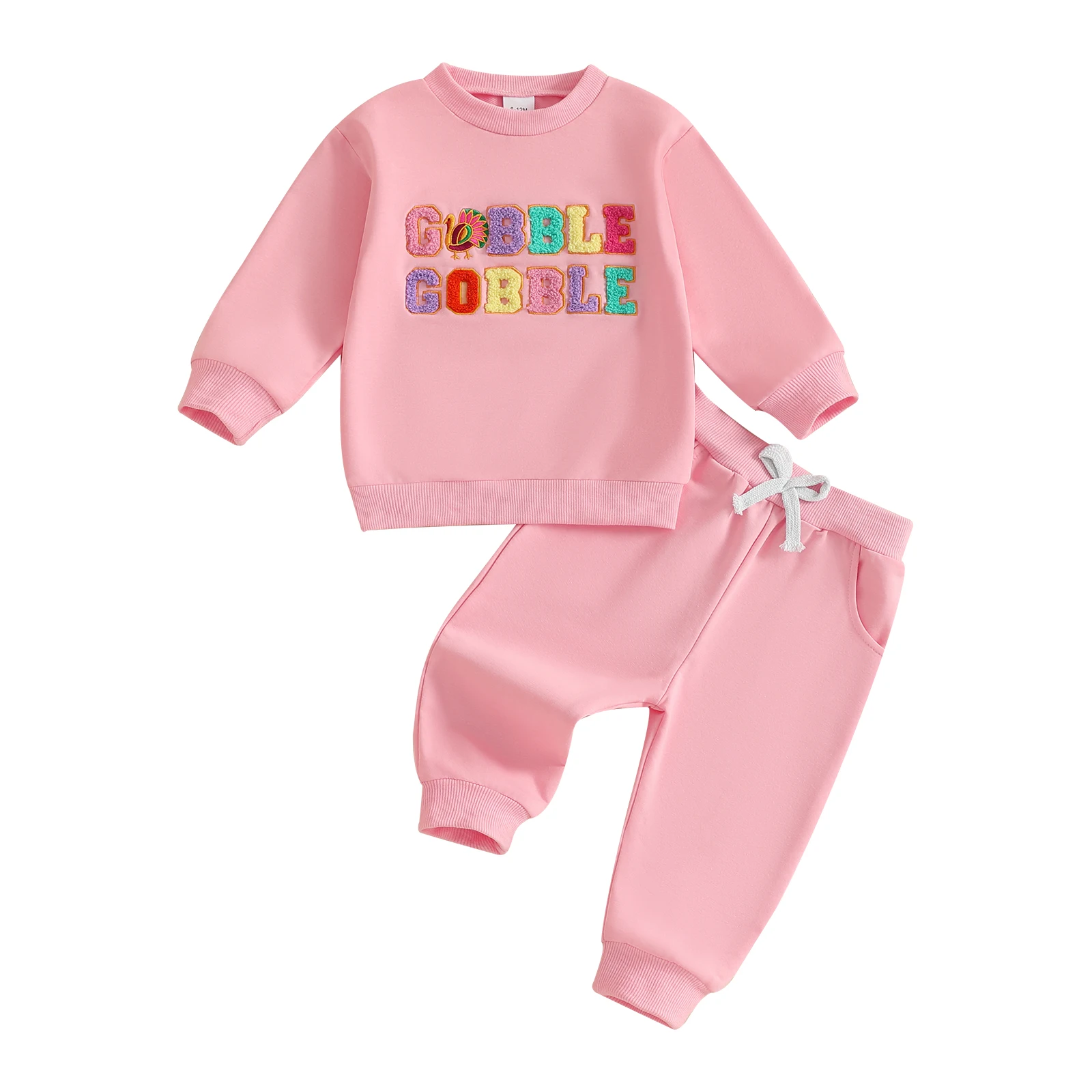 

Toddler Girl 2Pcs Christmas Outfits Long Sleeve Reindeer Embroidery Tops Pants Set Baby Clothes Winter Costume for Kids