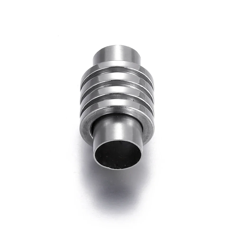 Stainless Steel Magnetic Clasps Hole 6mm Leather Cord Clasp Bracelet Magnet Buckle Closure DIY Jewelry Making Accessories