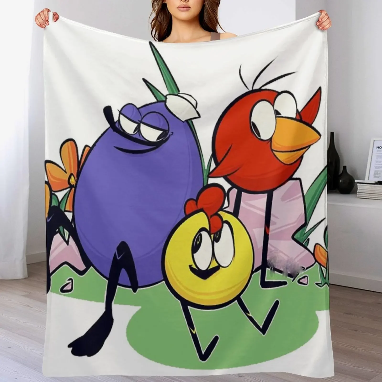 

Peep and the Big Wide World Throw Blanket Soft Home Decor Blanket for Couch Bedroom